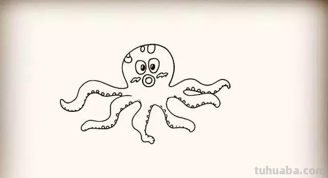 简笔画｜儿童简笔画，章鱼的多种画法详细教程，建议为宝宝收藏！