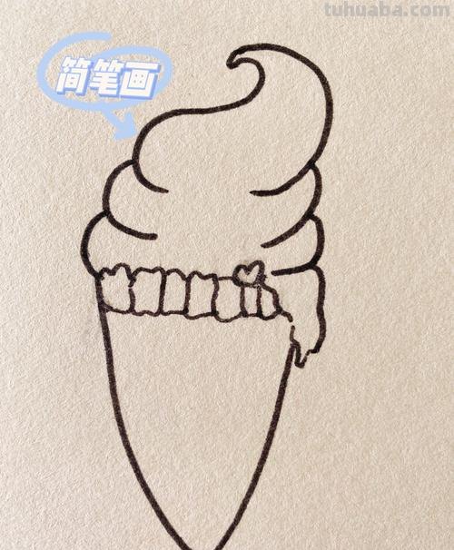 冰淇淋简笔画 冰淇淋简笔画图片大全