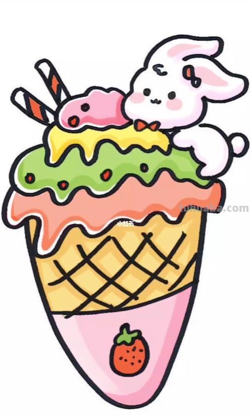 冰淇淋简笔画 冰淇淋简笔画图片大全