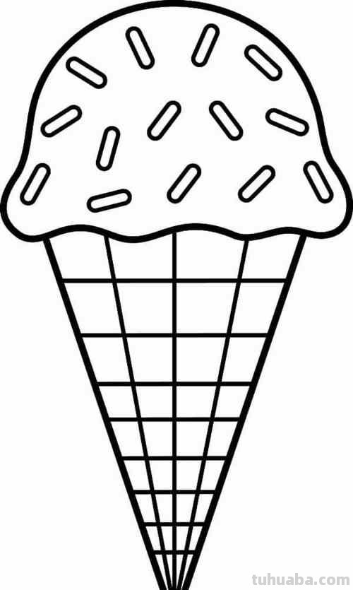 冰淇淋简笔画 冰淇淋简笔画图片大全