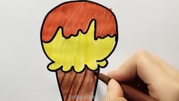 冰淇淋怎么画 冰淇淋怎么画