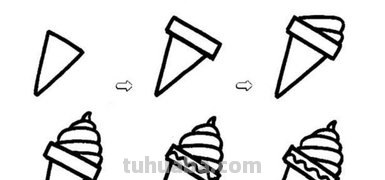 冰淇淋的简笔画怎么写 冰淇淋的简笔画怎么写