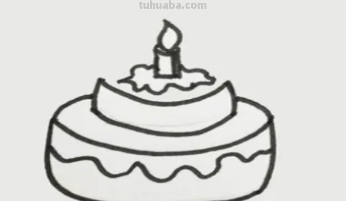 蛋糕怎么画简笔画图片 蛋糕怎么画简笔画图片