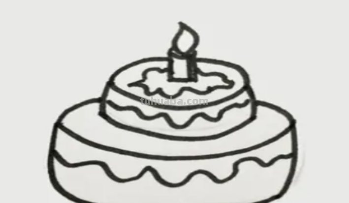 蛋糕怎么画简笔画图片 蛋糕怎么画简笔画图片