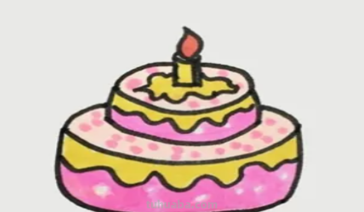 蛋糕怎么画简笔画图片 蛋糕怎么画简笔画图片