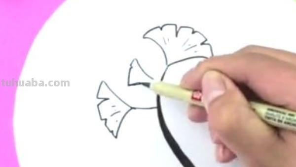 局部银杏速写 三年级画银杏树简单好看？