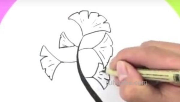 局部银杏速写 三年级画银杏树简单好看？