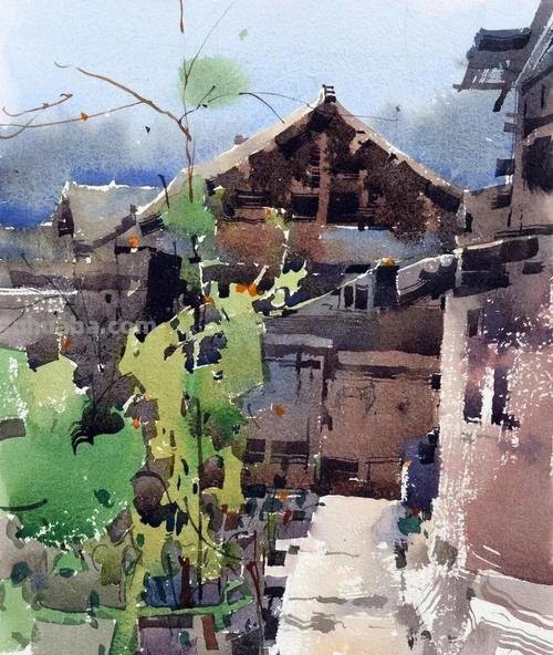 吴昌文写生风景水彩画作品选集