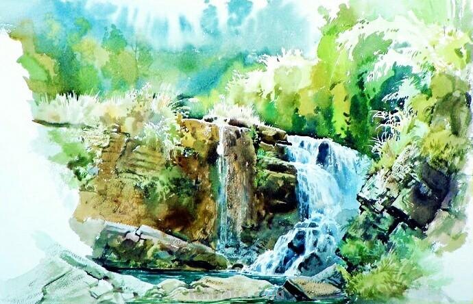 吴昌文写生风景水彩画作品选集