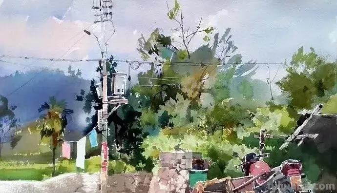 吴昌文写生风景水彩画作品选集