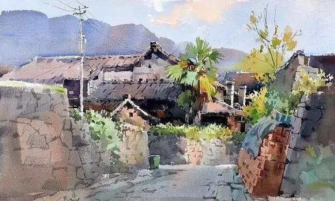 吴昌文写生风景水彩画作品选集