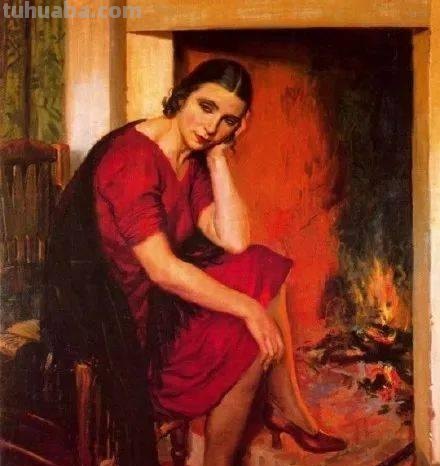 西班牙女郎｜英国画家乔治·欧文·韦恩·阿坡利人物水彩画选集