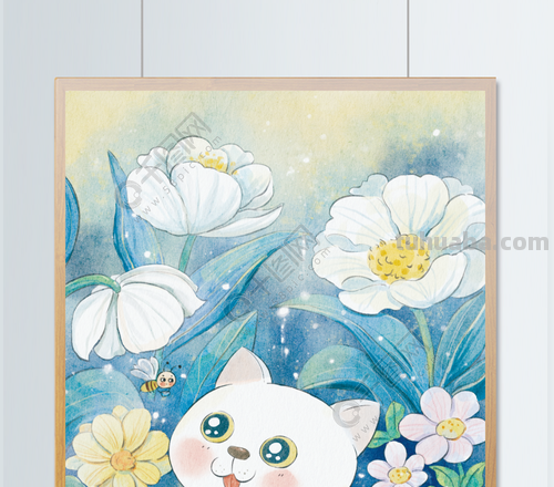 温暖又可爱的水彩动漫风插画欣赏