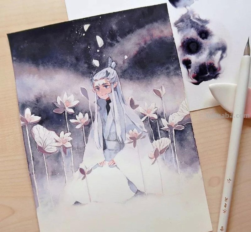 温暖又可爱的水彩动漫风插画欣赏