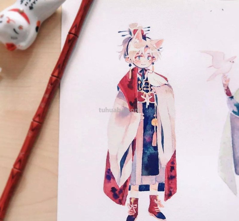 温暖又可爱的水彩动漫风插画欣赏