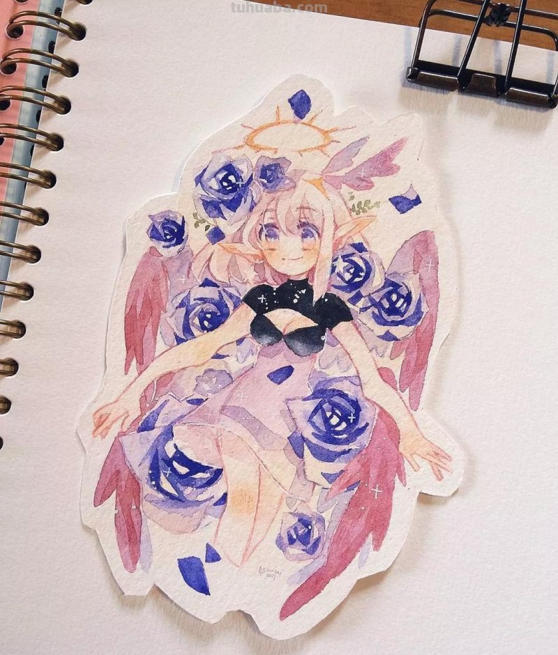 温暖又可爱的水彩动漫风插画欣赏