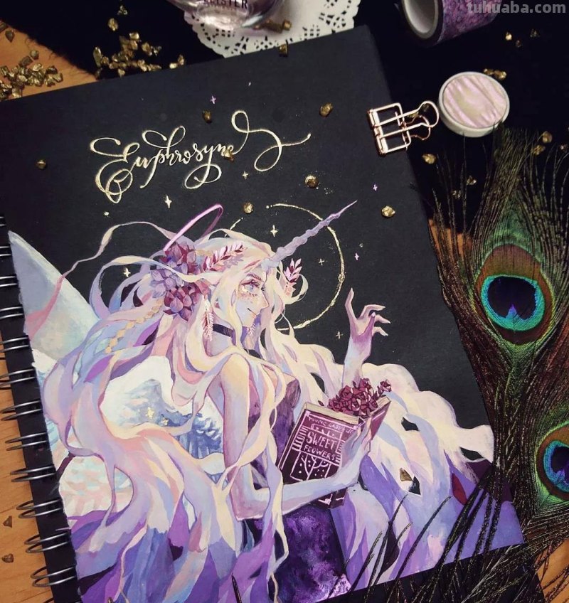 温暖又可爱的水彩动漫风插画欣赏