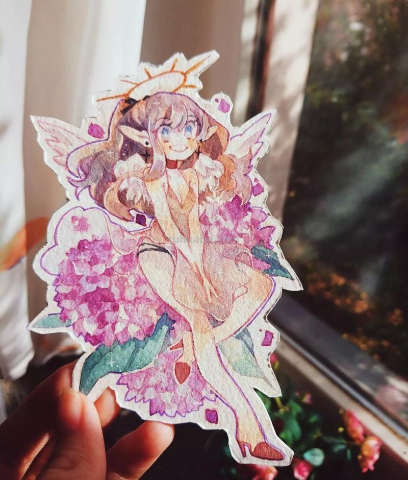 温暖又可爱的水彩动漫风插画欣赏