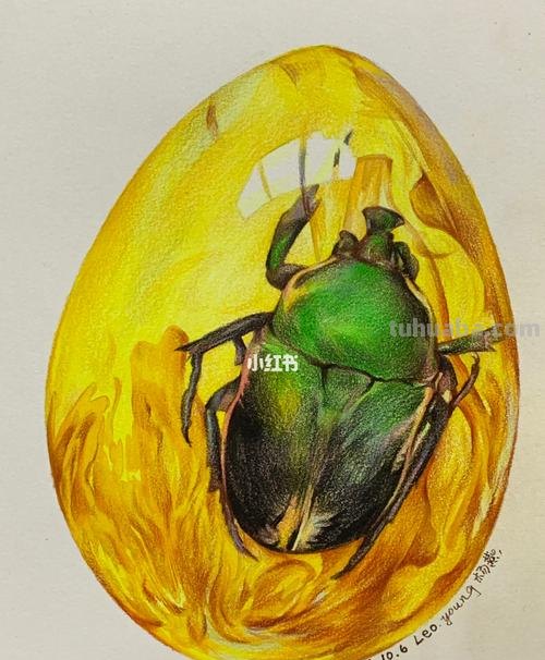 琥珀怎么画用彩铅 画出琥珀的形成过程？