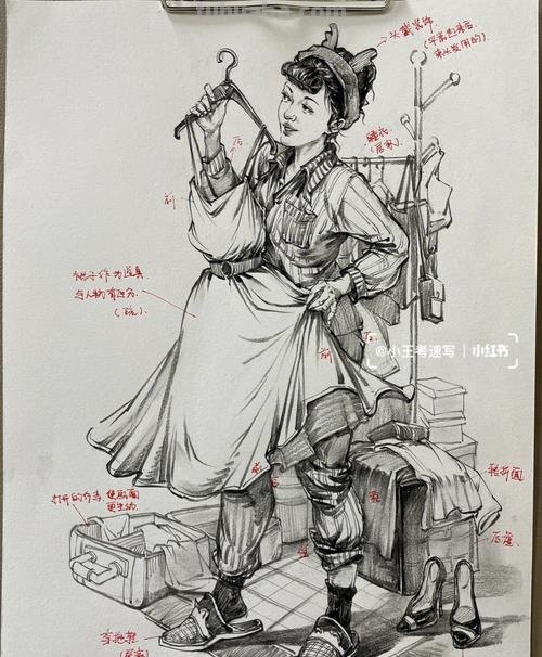 速写人头服装 速写默写画服装技巧？