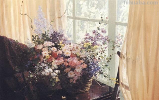 巴西画家马格塔斯花卉静物油画作品欣赏