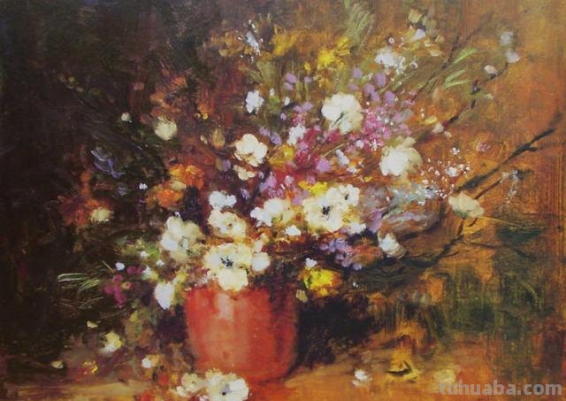 巴西画家马格塔斯花卉静物油画作品欣赏