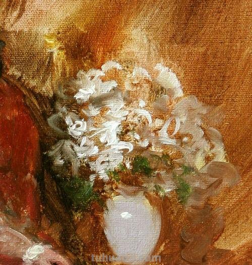 巴西画家马格塔斯花卉静物油画作品欣赏