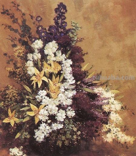 巴西画家马格塔斯花卉静物油画作品欣赏