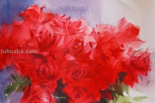赏心悦目纯美花卉静物水彩画