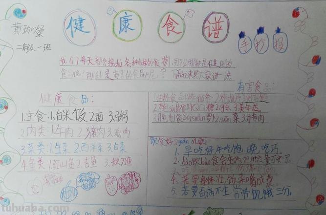 生活科学手抄报内容是什么 科学饮食，健康生活手抄报内容？