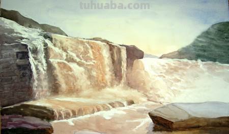 黄河怎么画学生彩铅 一年级黄河简单画?