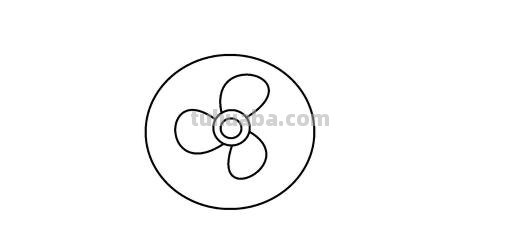 风扇怎么画简笔画 生活用品简笔画——电风扇？