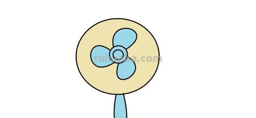 风扇怎么画简笔画 生活用品简笔画——电风扇？