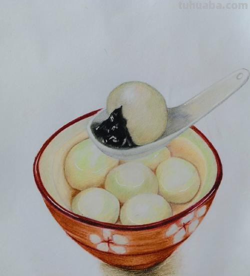 汤圆啊速写 兔年汤圆绘画?