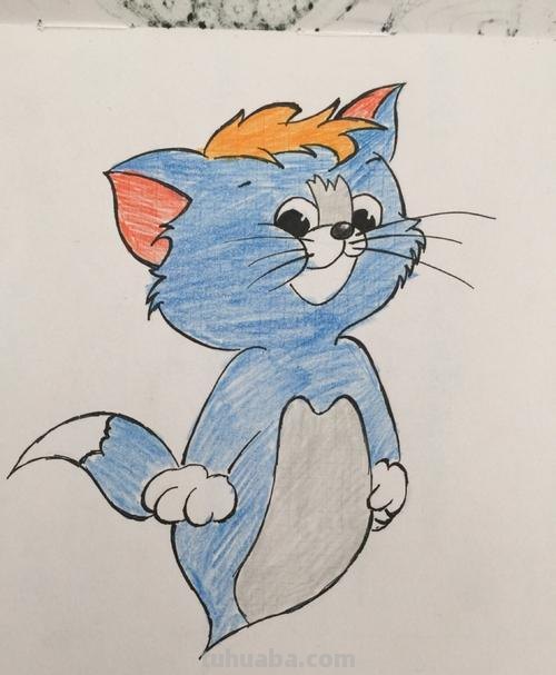 汤姆猫怎么画彩铅 怎么用笔画汤姆？