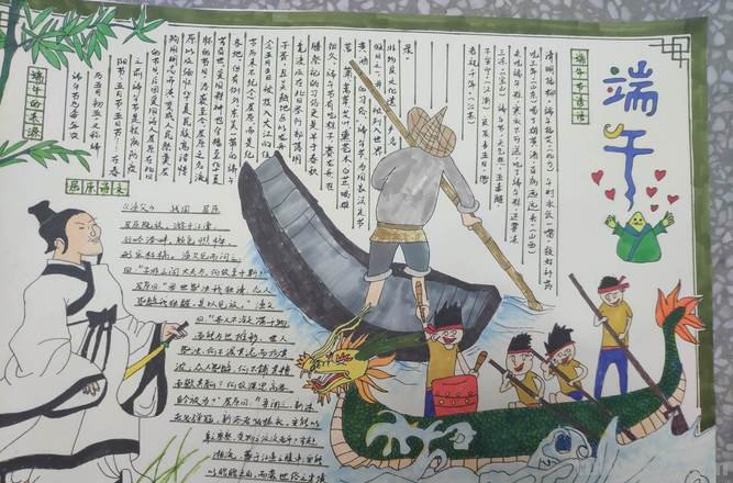 端午节手抄报怎么画头发 端午节手抄报？