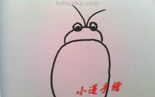 用油画棒怎样画七星瓢虫 用油画棒怎样画七星瓢虫