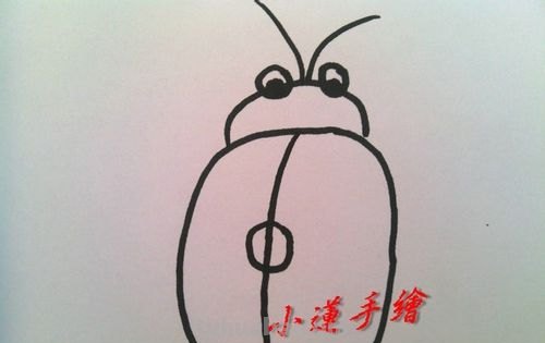 用油画棒怎样画七星瓢虫 用油画棒怎样画七星瓢虫