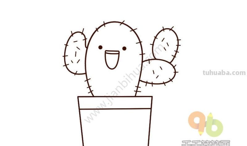 一波可爱又简单的小盆栽简笔画，简单易学哦，快收藏吧~