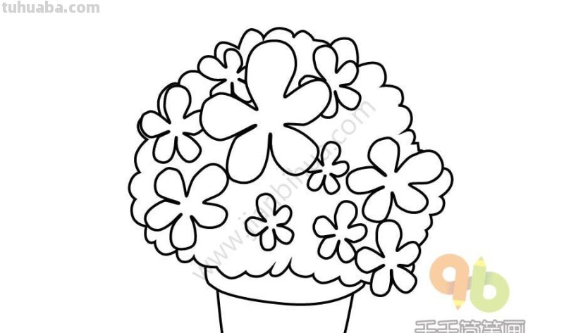 一波可爱又简单的小盆栽简笔画，简单易学哦，快收藏吧~