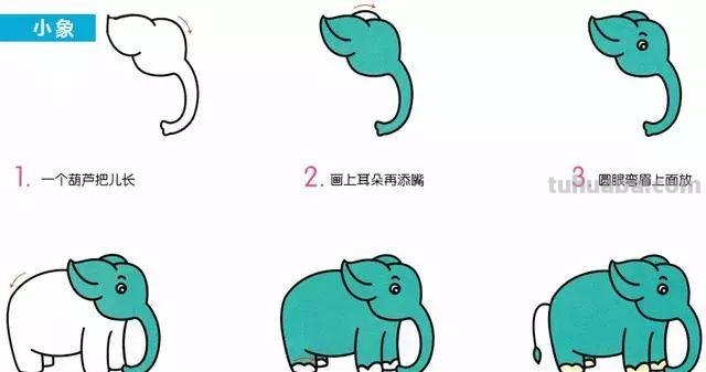 每天学一幅简笔画-30种动、植物画法的图解，一学就会