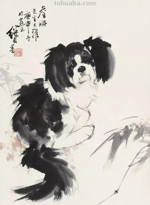 刘继卣画狗，拟人化的写实画法