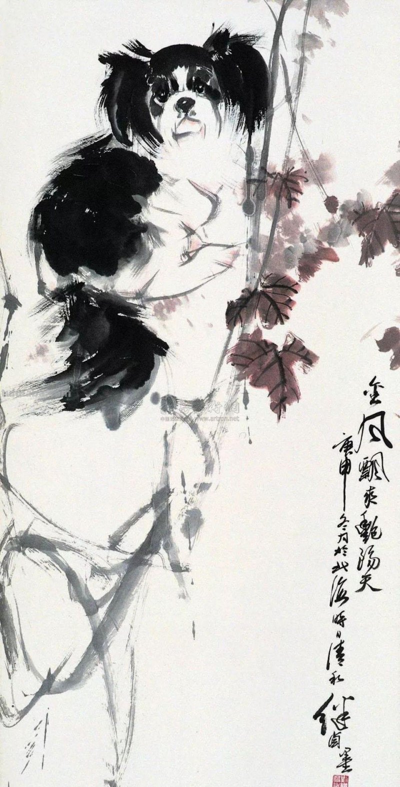 刘继卣画狗，拟人化的写实画法