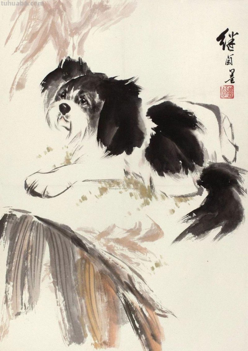 刘继卣画狗，拟人化的写实画法