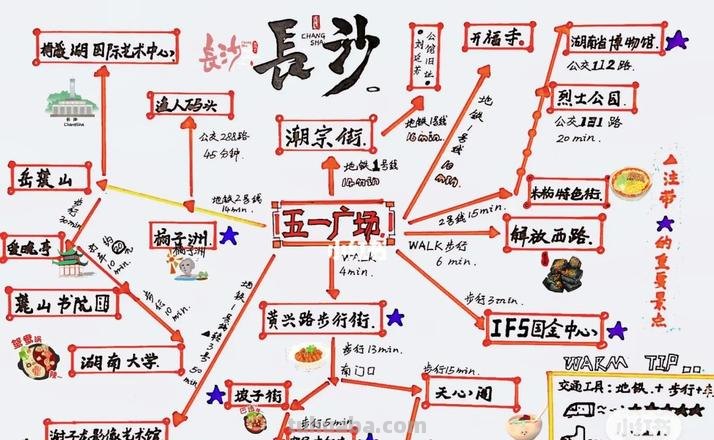 怎么写长沙思维导图 长沙地图记忆法？