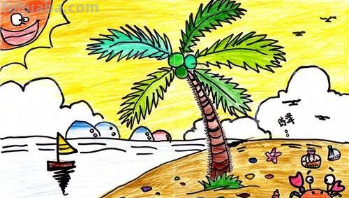椰子树怎么画 椰子树怎么画