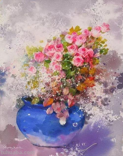 日本著名水彩花卉画家中村爱:三思而后行