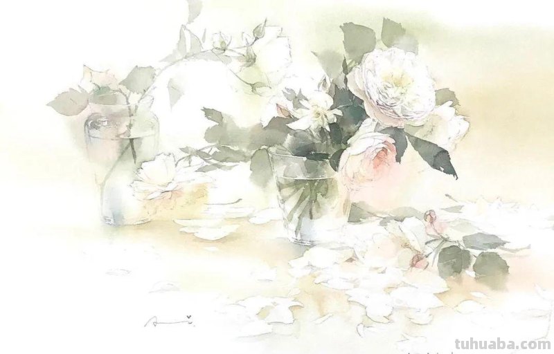 日本著名水彩花卉画家中村爱：三思而后行