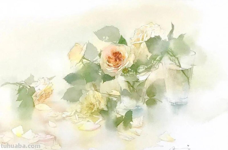 日本著名水彩花卉画家中村爱：三思而后行