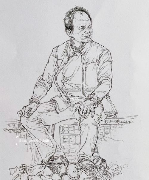 速写带照片 如何将照片弄成速写线描?